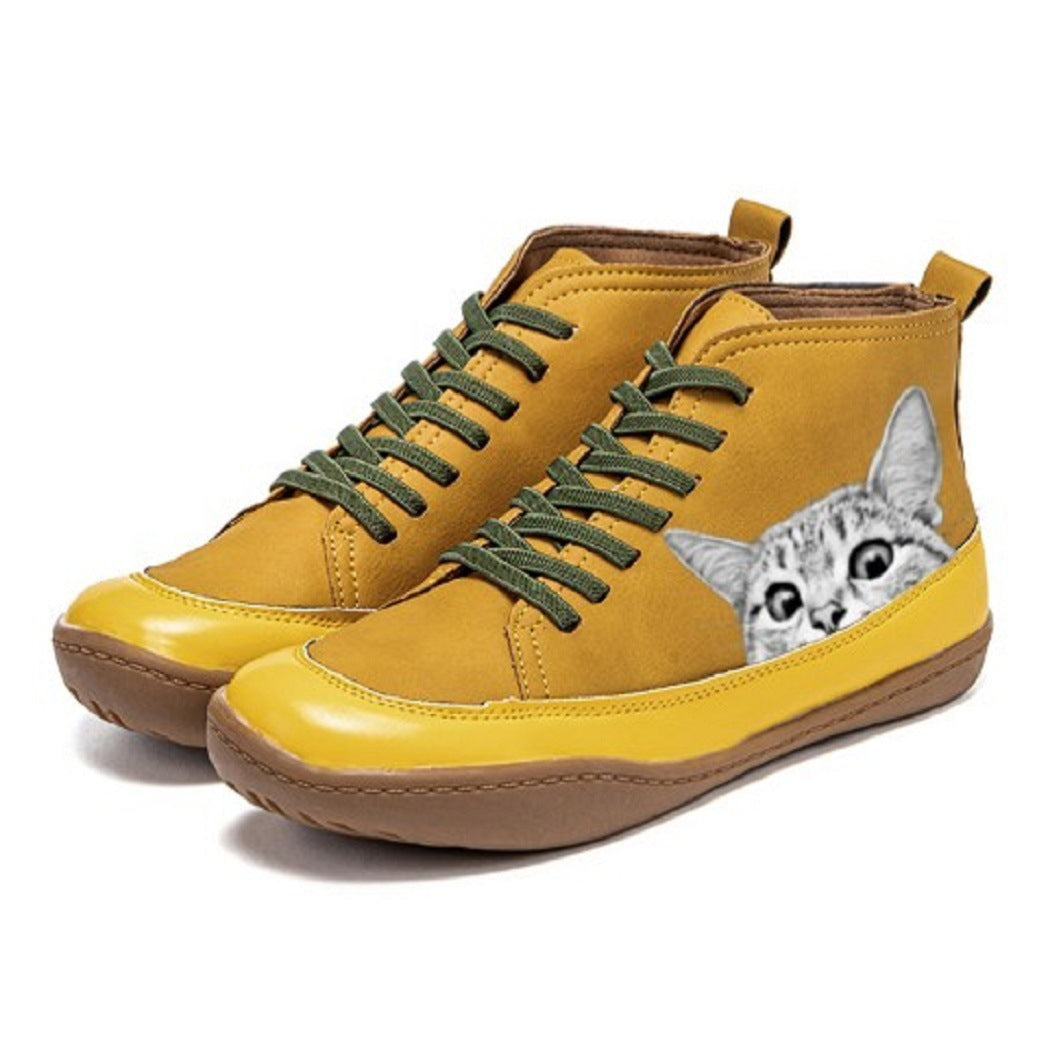 KittyKicks™ | Bottines Orthopédiques en Cuir