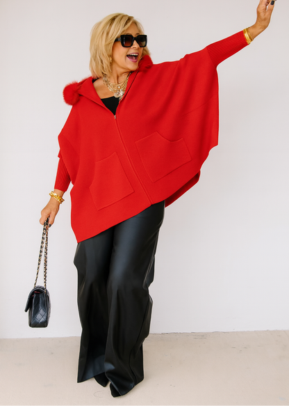 Cardigan à Capuche Chic